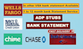 convert bank statement into financial statement