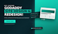 design godaddy website, redesign and revamp godaddy website with ecommerce