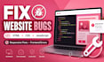 fix HTML CSS javascript responsive website issues
