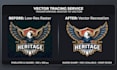 redraw or convert logo to vector