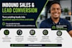 cold call, qualify leads, handle objections and close sales