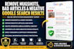 help remove mugshot, negative articles, bad news,unwanted links from google