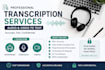 do accurate transcription and data entry