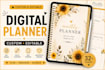 design a custom editable digital planner or journal