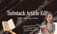 edit your substack articles