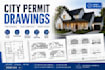 draft architect city permit blueprint 2d floor plans house deck garage plans