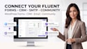 set up your wordpress fluentcrm, forms, SMTP and community system