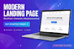 design modern wordpress landing page in elementor
