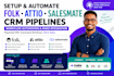 setup folk attio salesmate crm pipeline workflow automation make integration