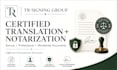 provide certified document translation and notarization