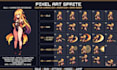 create pixel art amination 2d sprite sheet pixel game art sprite sheet rpg game