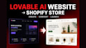 create lovable ai website and convert it to a shopify store