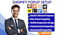 setup shopify popups using wisepops privy optimonk kaching pop convert sendwill