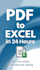 do fast and accurate data entry, PDF to excel and copy typing