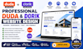 design a professional duda or dorik website and redesign