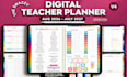 design teacher lesson planner for goodnotes