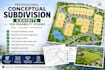 create conceptual subdivision exhibits for feasibility studies