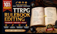 proofread beta read and copy edit dnd content,  tabletop ttrpg rulebook