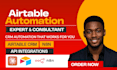 build airtable CRM, database and workflow automation