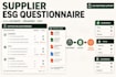 complete your supplier esg questionnaire accurately and fast