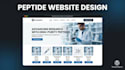 design peptide website, research peptide website, wordpress website