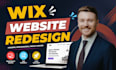 wix website redesign, wix studio redesign, wix redesign, redesign wix website