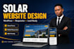 design a professional solar energy wordpress website