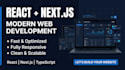 develop a modern react next js website or web application