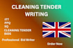 write cleaning tender bids and procurement proposals