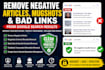 remove negative articles, mugshots, bad links and harmful content from google