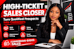 be commission based sales closer b2b sales highticket sales representative