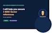 help you secure ieee senior refernces for your application