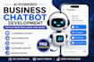 develop an ai powered business chatbot for