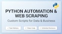 write custom python automation scripts and web scrapers