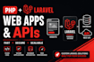 build PHP laravel websites, apis and web applications