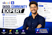 setup skool community, online course and membership