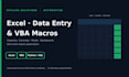 do your excel data entry, formulas, and vba macro automation