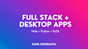 build your web app or desktop software using python pyqt