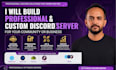 set up a discord server with custom bots and automation