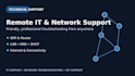 remote IT support and troubleshoot computer network issues