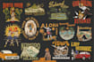 create illustration vintage style western, cowboy