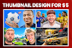 design professional youtube thumbnail