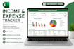 create a professional income and expense tracker in excel