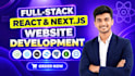 develop a full stack react nextjs website with modern ui and backend developer