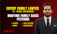 draft divorce, dower, and custody petitions in family cases