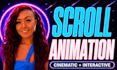 build a cinematic scroll animation website with custom code