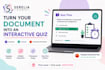 turn your document into an interactive quiz with answers