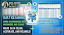 do data cleaning and data entry