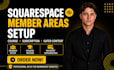 setup squarespace member areas course subscription gated content payments