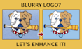 upscale, enhance and sharpen your low resolution logo